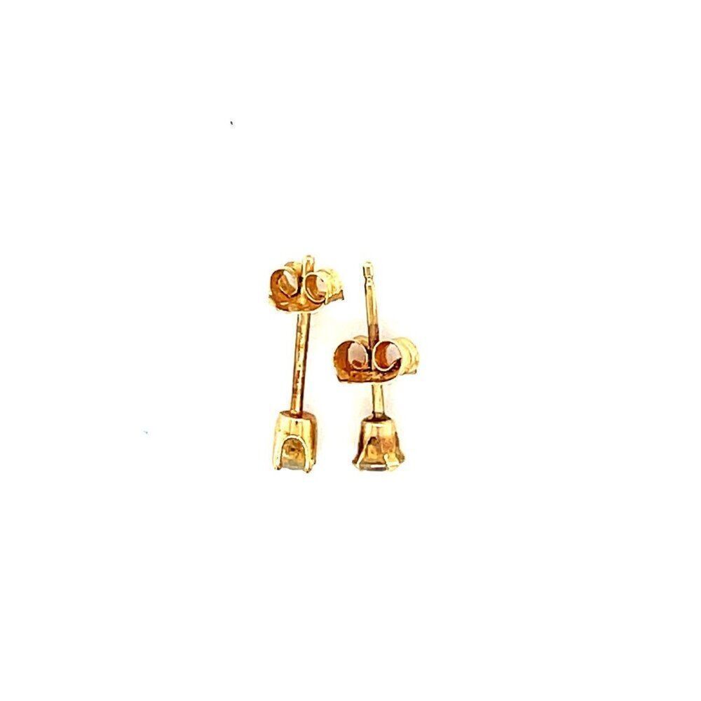 Tiny 14k Stud Earrings - image 5